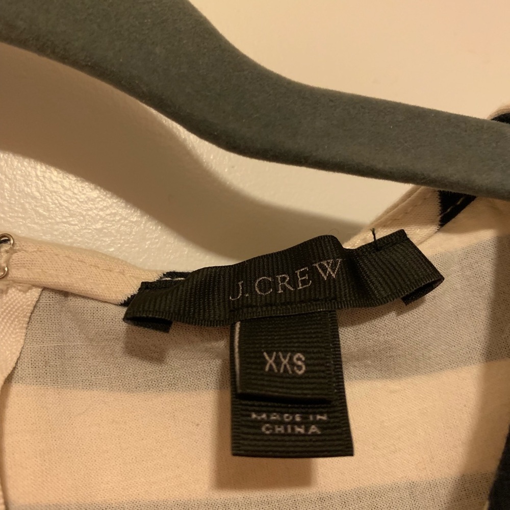 J.Crew Asymmetrical Striped Ruffle Top - Picture 4 of 4
